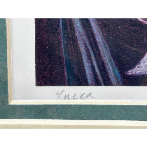 Vtg Fine Art Litho Print "Yucca Flowers" Signed By Mary Hansen Wolfe - Picture 2 of 10